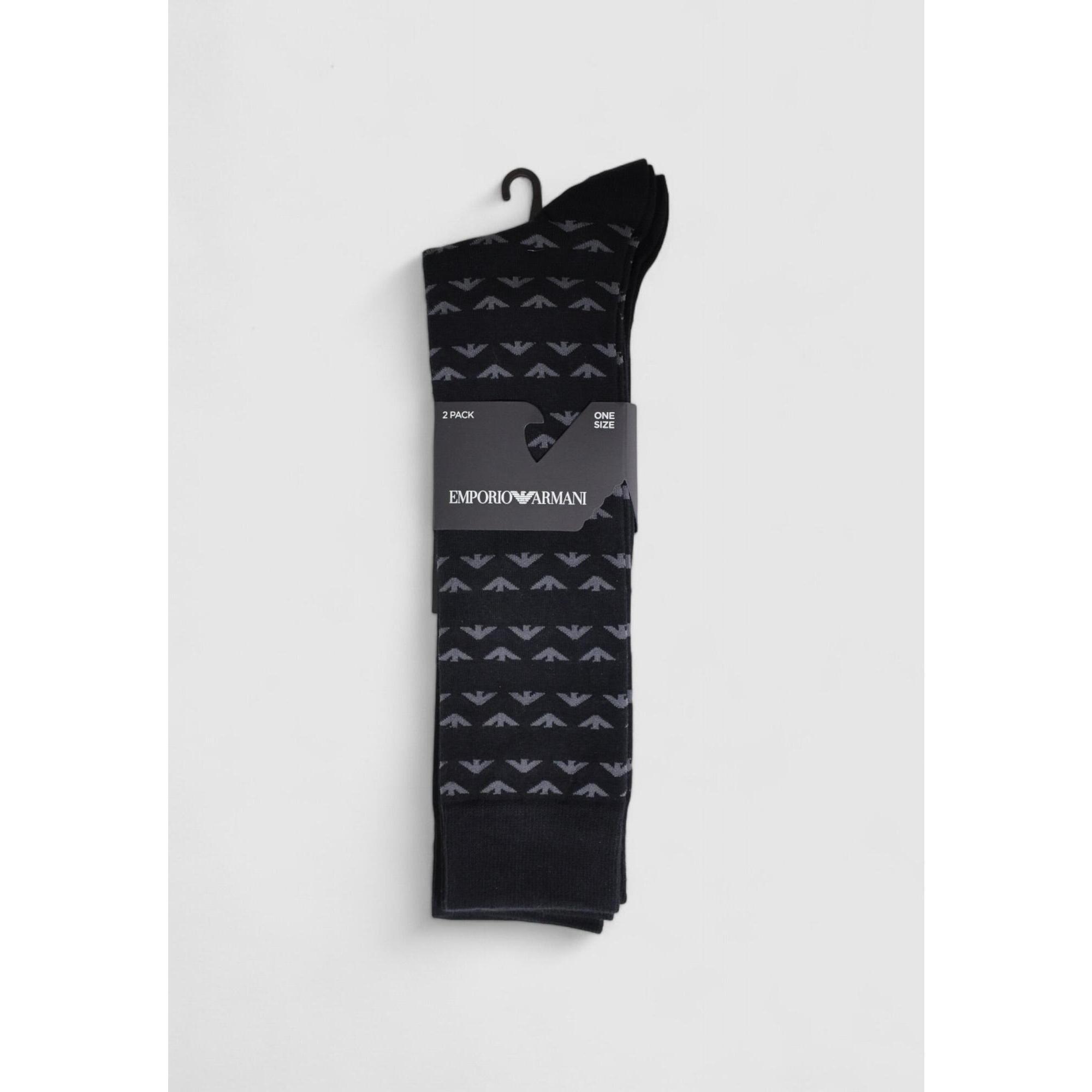 Emporio Armani Connected - Chaussettes 2 Pack Homme Noir - Chaussettes - Noir - Taille Unique - Decathlon