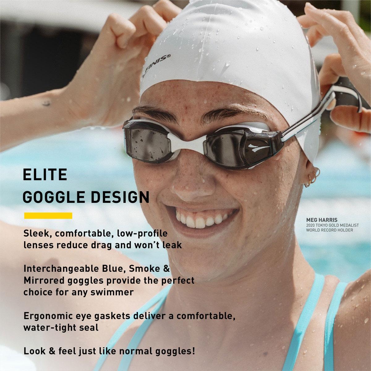 Óculos de Natação Finis Smart Goggle, Azul Espelhado 7/7