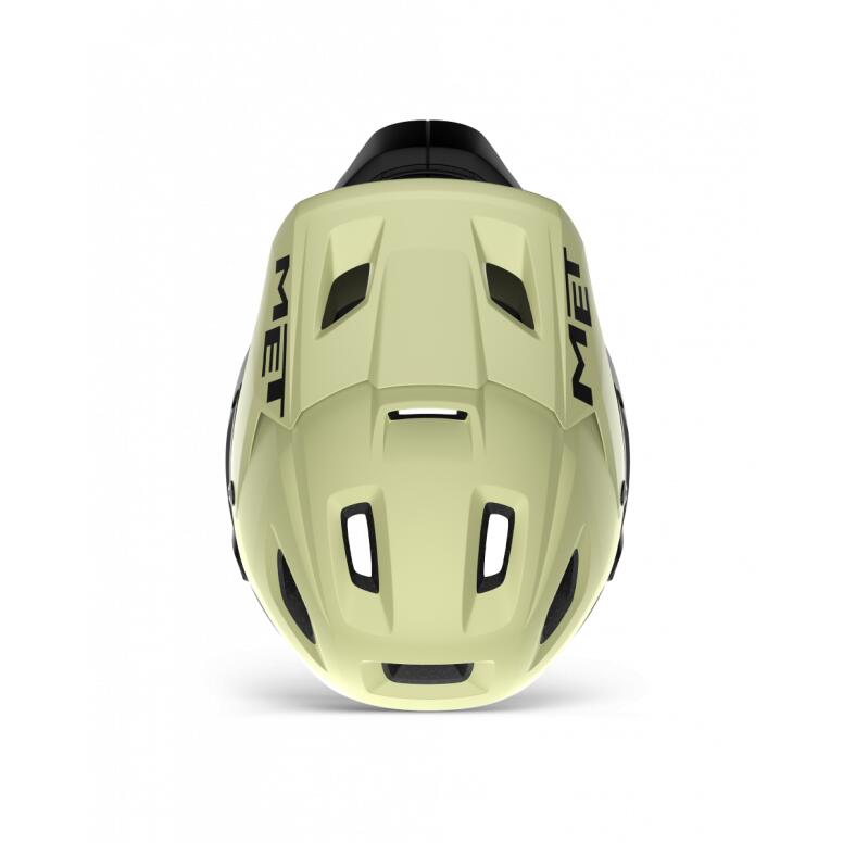 Casque avec Mentonnière Amovible Met Parachute MCR Mips Vert/Noir 3/6