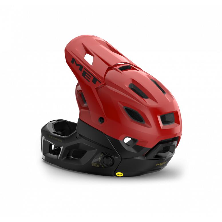 MET Parachute MCR Mips Fullface Helmet Red Black 52-56cm (Small) 2/5