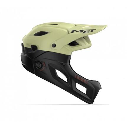 Casque avec Mentonnière Amovible Met Parachute MCR Mips Vert/Noir