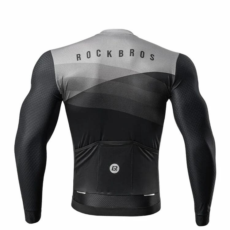 Maglia da ciclismo a maniche lunghe, giacca antivento 3/6