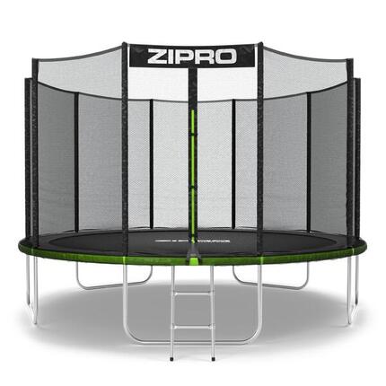Second Life - Trampolina Zipro Jump Pro z siatką zewn. 12FT 374cm - stan dobry