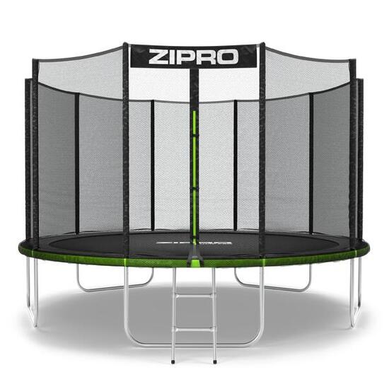 Second Life - Trampolina Zipro Jump Pro z siatką zewn. 12FT 374cm - stan dobry