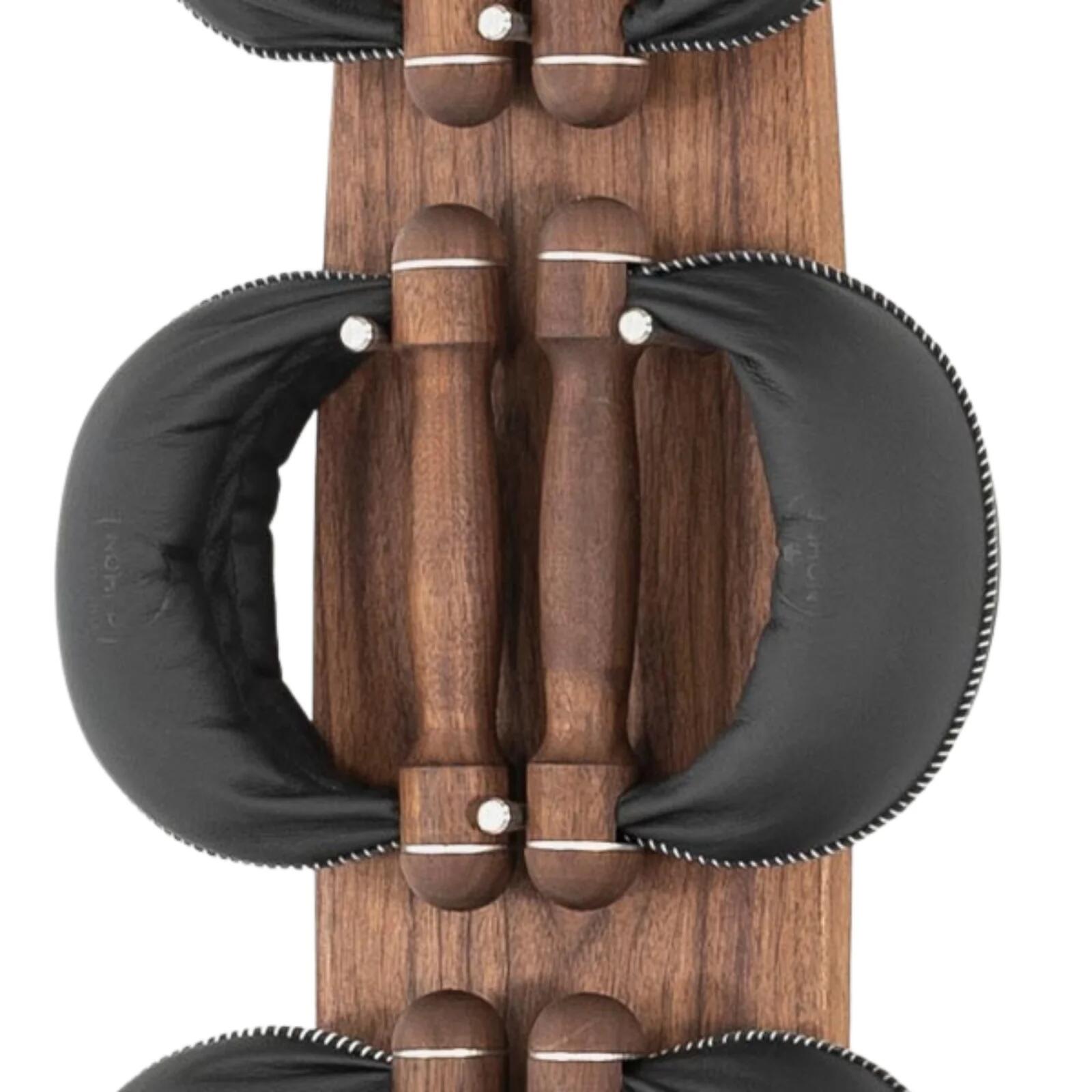 NOHRD Swing Board Set Walnoot - Kettlebells met opslag aan de muur 3/7