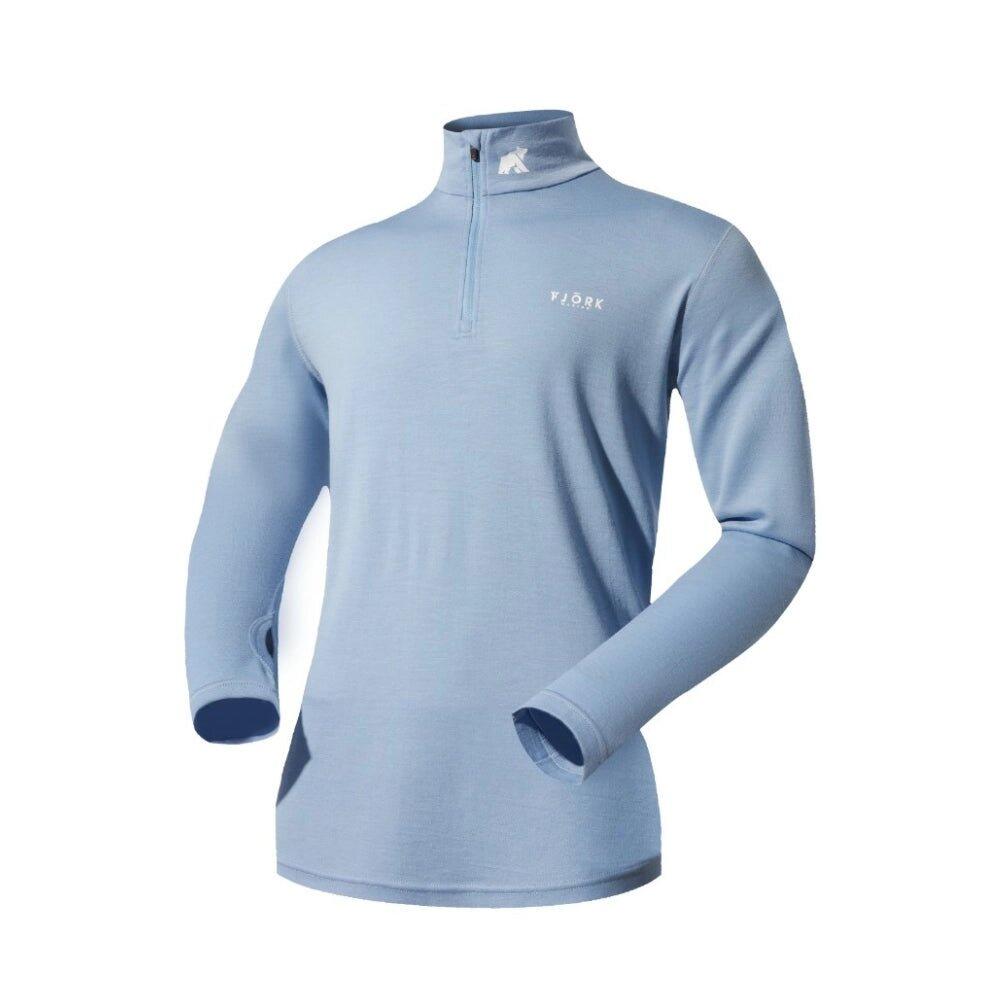 Heren T-shirt met lange mouwen van 100% merinowol - Finn 210 Zip 2/3