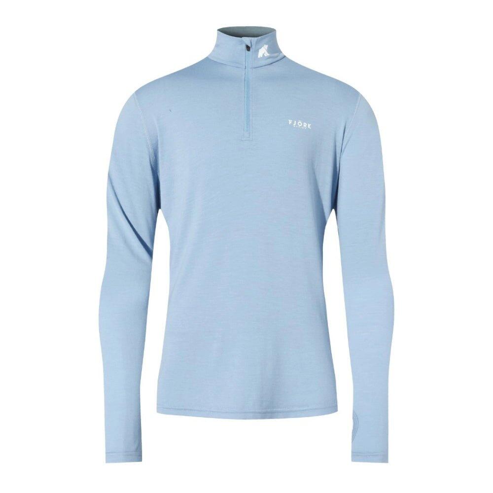 Heren T-shirt met lange mouwen van 100% merinowol - Finn 210 Zip 3/3