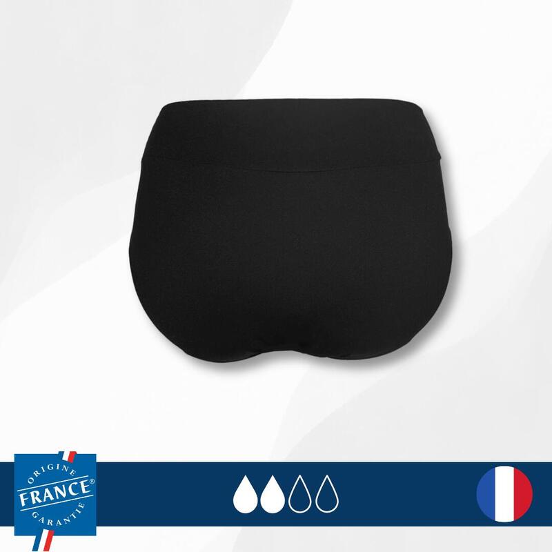 Lot de 2 Bas de maillot de bain menstruel Taille Haute Ado - Flux Medium