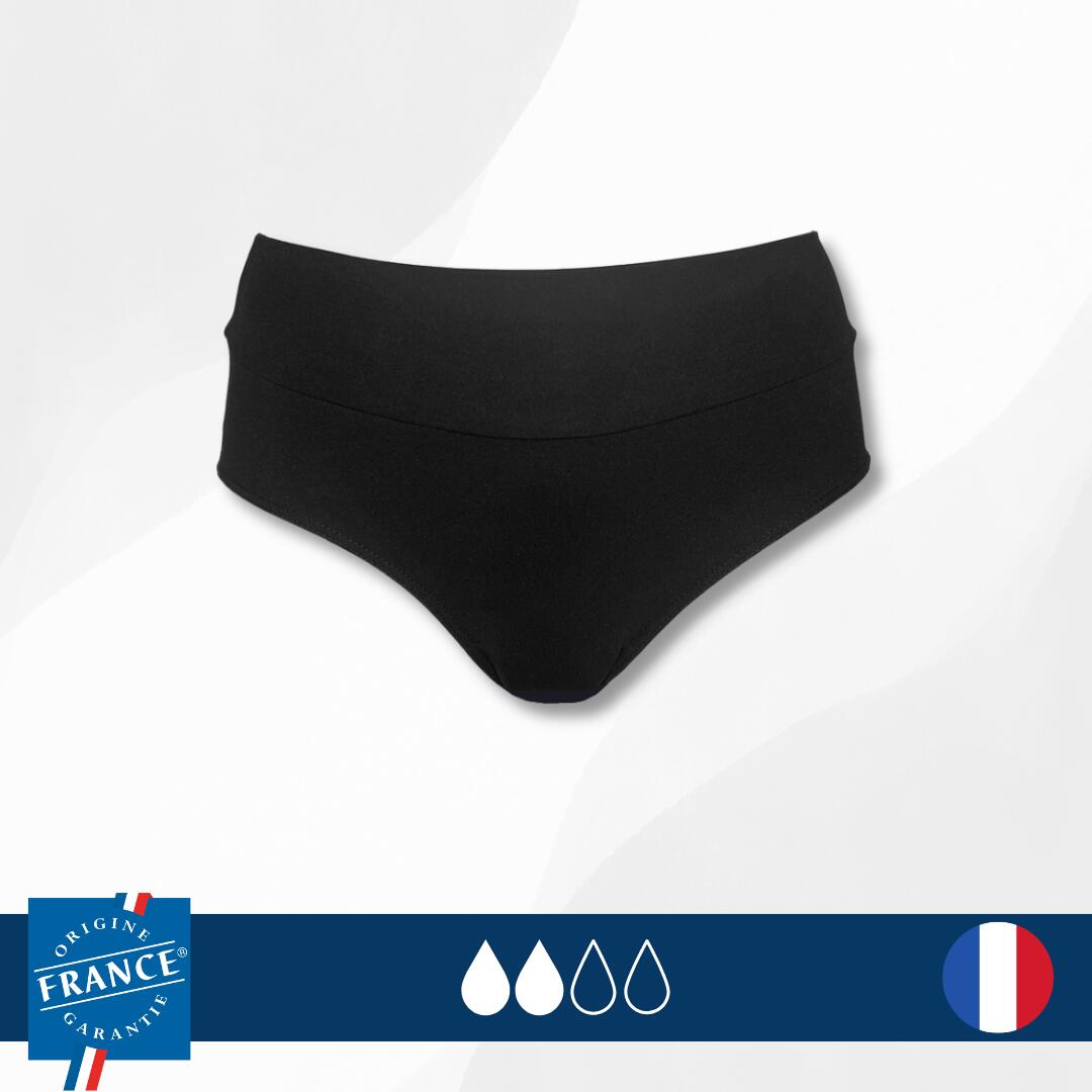 2x Slip da bagno mestruale a vita alta per Adolescente - Flusso medio 4/6