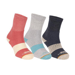 Chaussettes WENDALL Femme (Ton Indigo/Gris Chiné/Noir Rose)