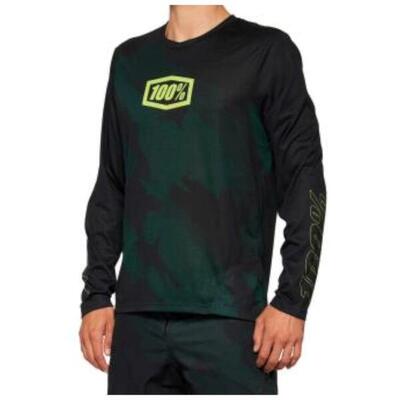 Airmatic le lange mouw jersey - zwart camo