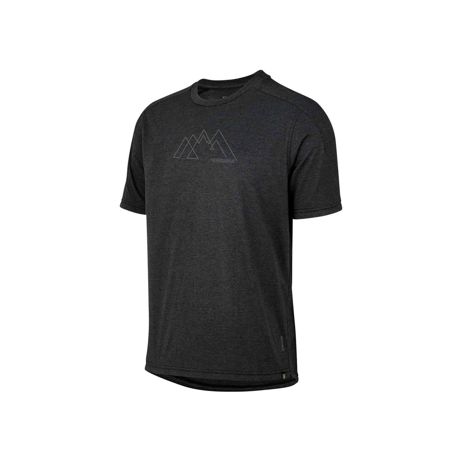 Flow Tech Tee getoutandplay noir 1/1