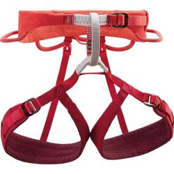 Harnais d’escalade femme PETZL Luna coral red réglable