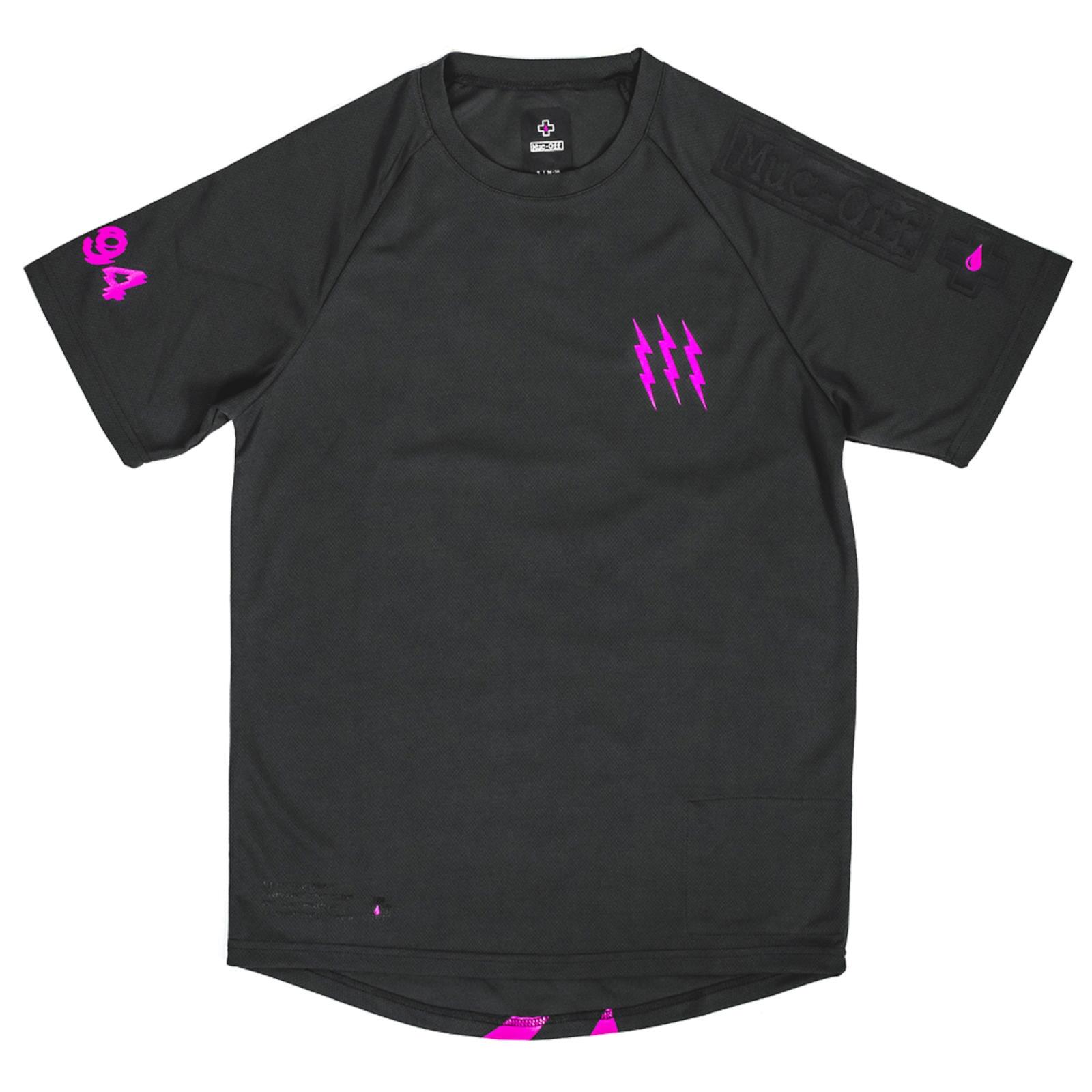 Maillot MTB à manches courtes - Gris/Rose 1/3
