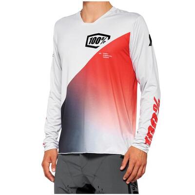 R-core x long sleeve jersey - grijs/racer rood