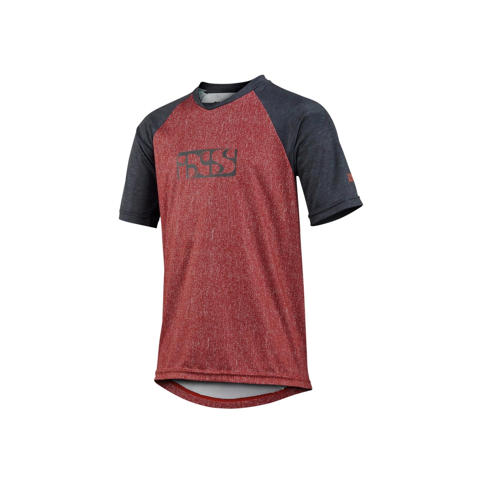 Ixs - Maillot Manches Courtes Enfant - Flow Rouge/noir - Maillot Manches Courtes - Rouge - 32 3xs - Decathlon