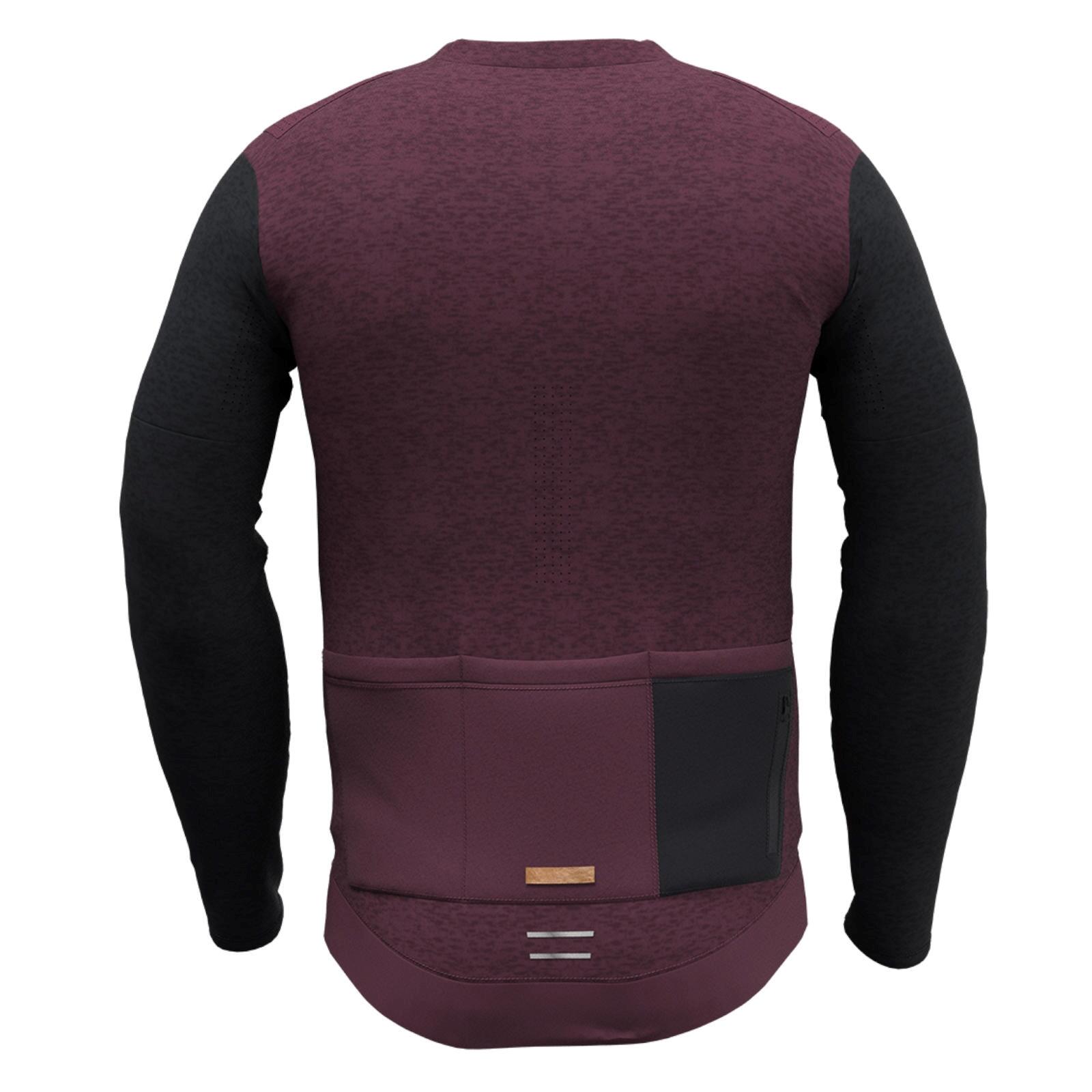 Maillot Manches Longues VTT Trail 4.0 Malbec Rouge / Noir 4/7