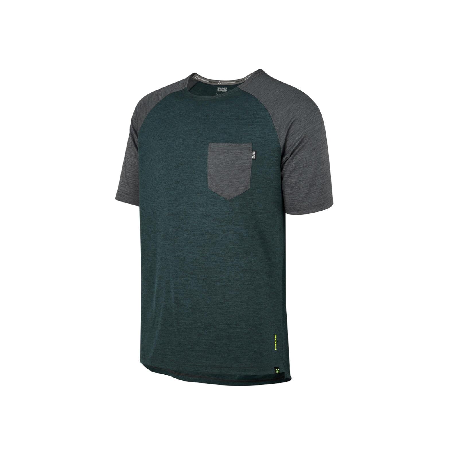 Ixs - Flow X Kids Jersey Short Sleeve - Turquoise/grey - Maillot Manches Courtes - Bleu - 32 3xs - Decathlon