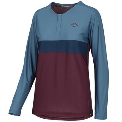 Flow XTG - Henley a maniche lunghe da donna - Uvetta / Navy