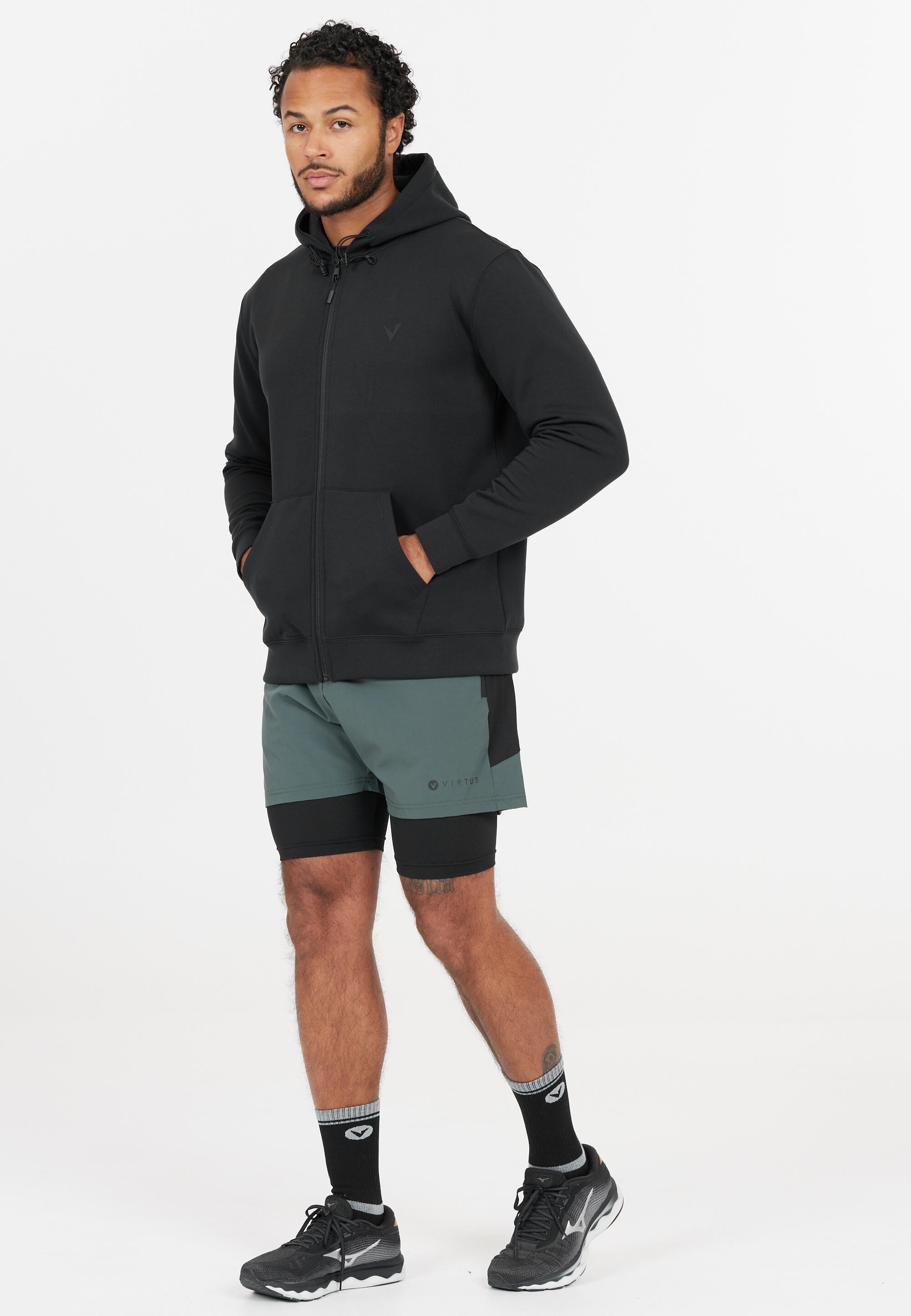 Sweatshirt à capuche full zip Virtus Taro 4/5