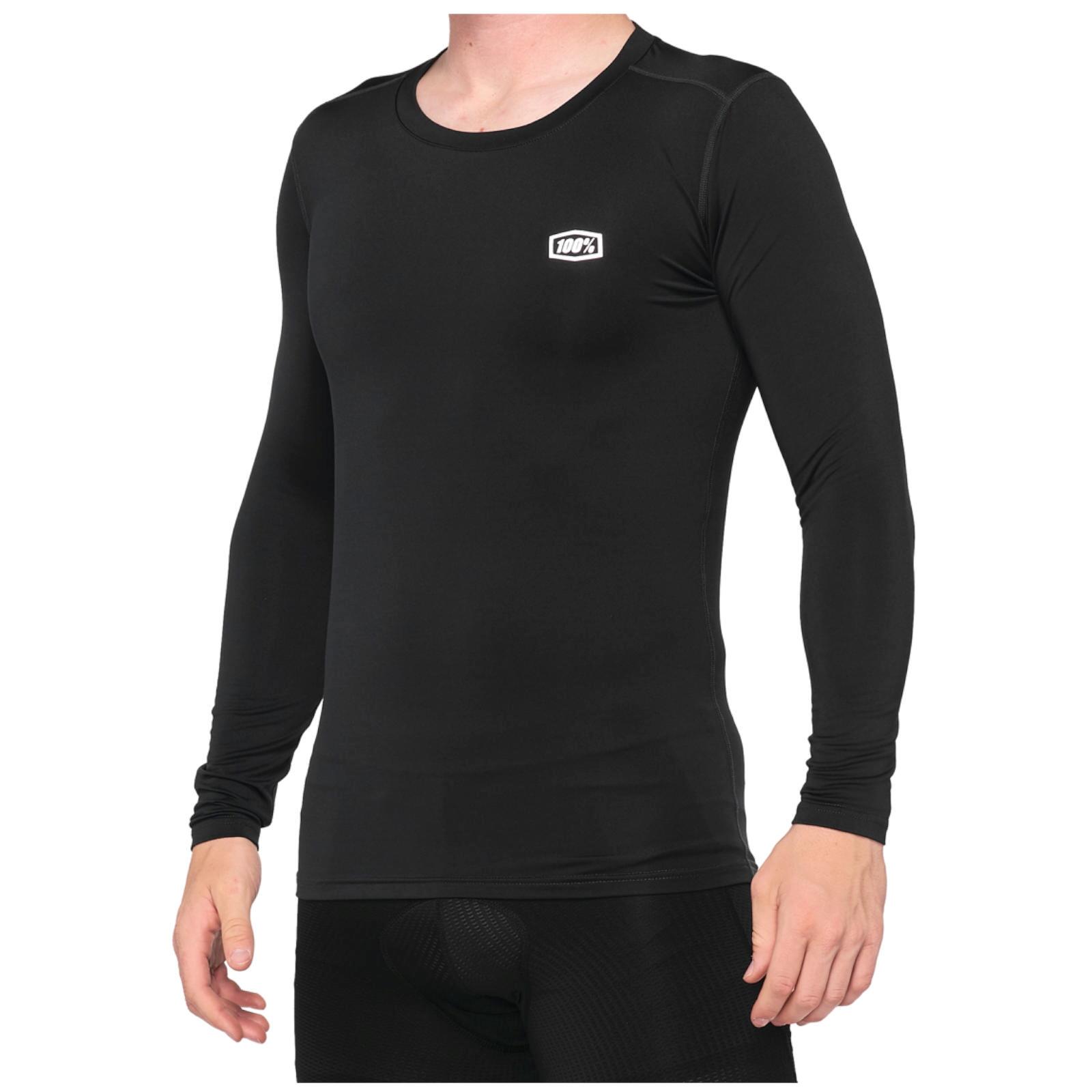 100% Basecamp Base Layer Long Sleeve Jersey - zwart