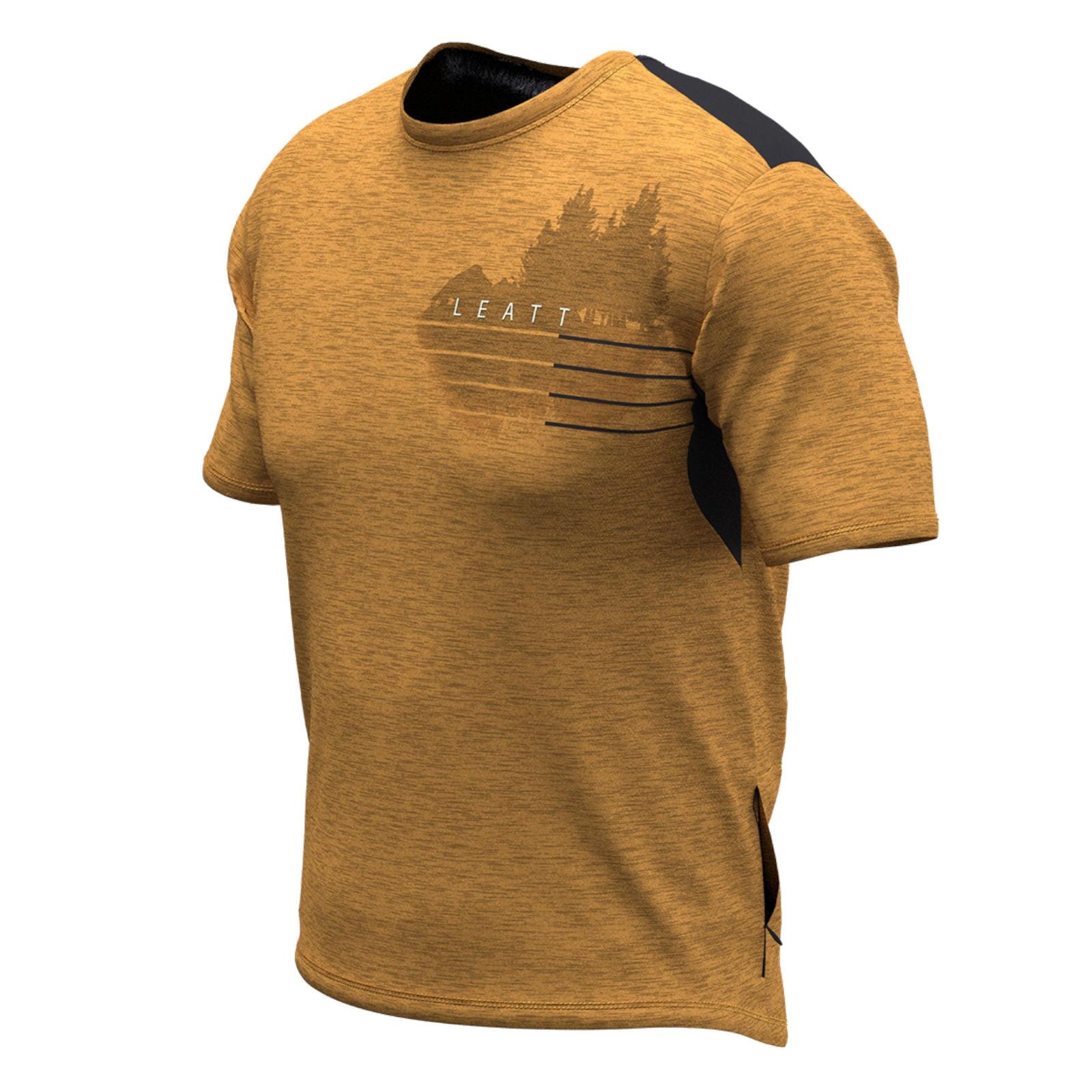 Maillot Manches Courtes VTT Leatt MTB Trail 1.0 Jaune 2/5