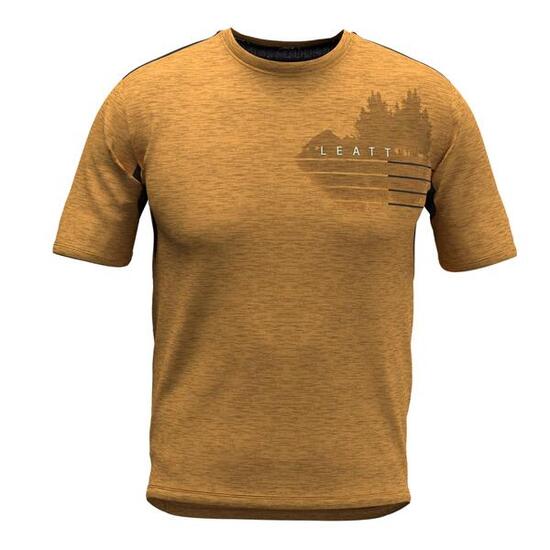 Maillot Manches Courtes VTT Leatt MTB Trail 1.0 Jaune
