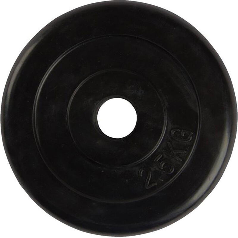 Disque de poids en caoutchouc  - Poids de poids - 30 mm - 1,25 kg