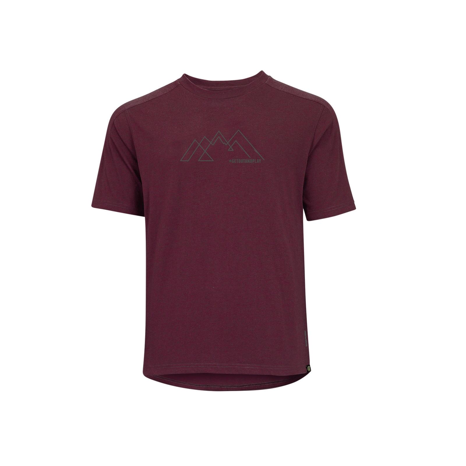 IXS Flow Tech Tee getoutandplay raisin