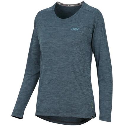 Maillot à manches longues pour femmes Flow X - Bleu