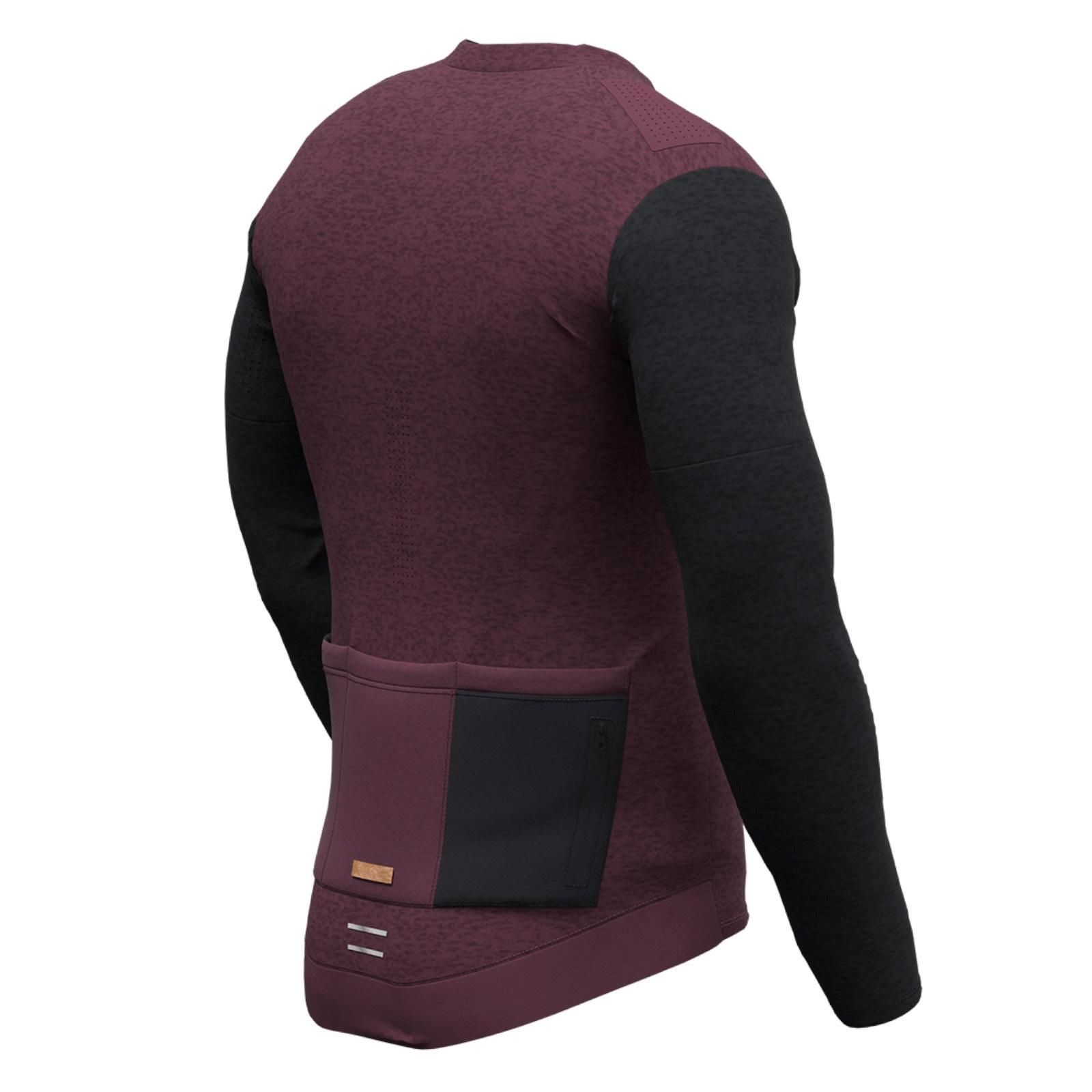 Maillot Manches Longues VTT Trail 4.0 Malbec Rouge / Noir 3/7