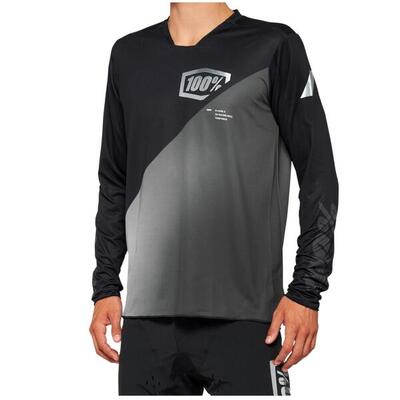 R-core x long sleeve jersey - zwart/grijs