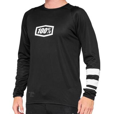 R-core long sleeve jersey - zwart/wit