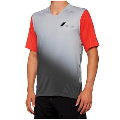 Celium short sleeve jersey - grijs/racer rood