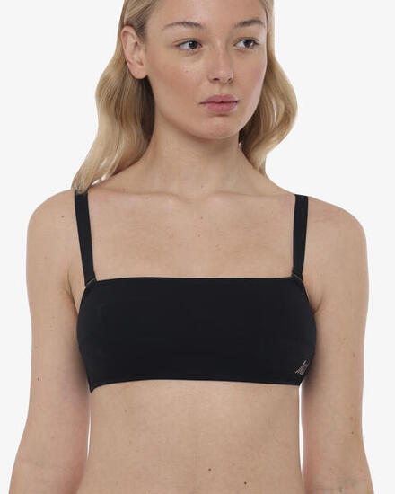 top per costume da bagno arancio da donna in mat. sintetico da nuoto
