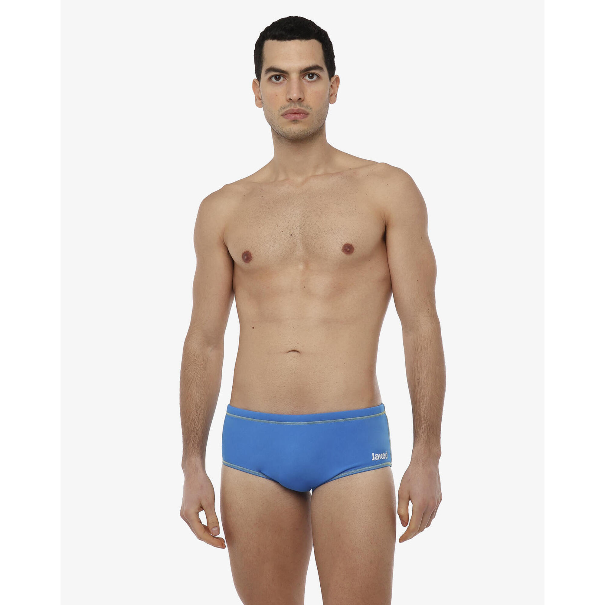 Jaked - Maillot De Bain Homme Royal Et Jaune En Matière Synthétique Pour La Natation - Slip De Bain - Bleu|jaune - 2 - Decathlon