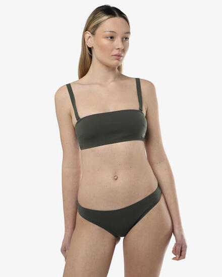 top per costume da bagno arancio da donna in mat. sintetico da nuoto