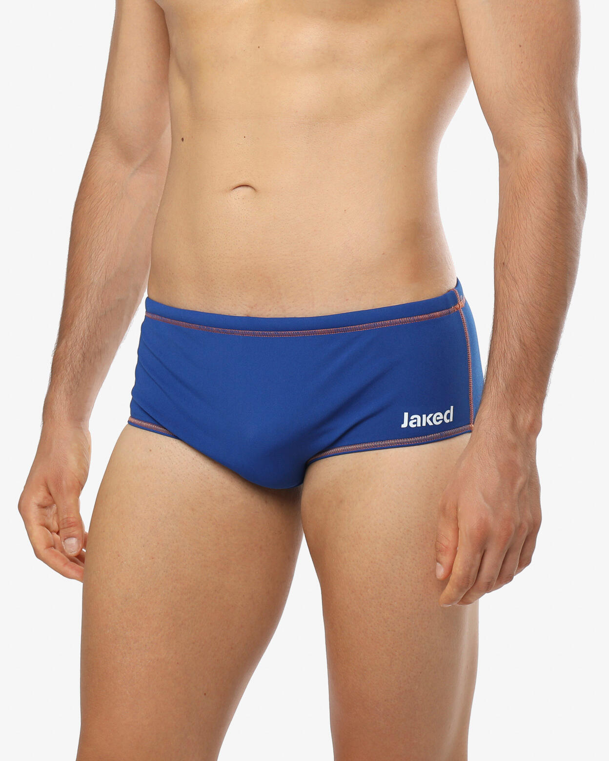 Traje de baño sintético azul fluorescente y naranja para hombre 3/5