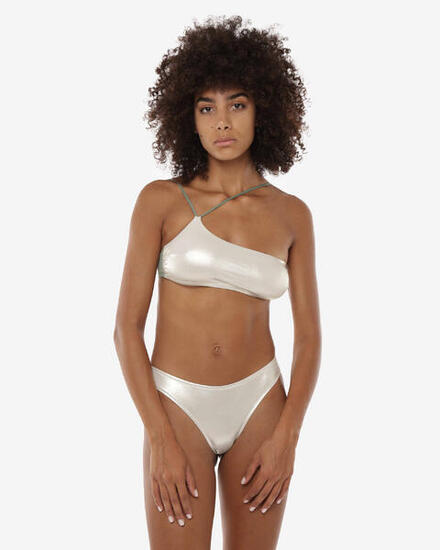 top per costume da bagno salvia da donna in mat. sintetico da nuoto