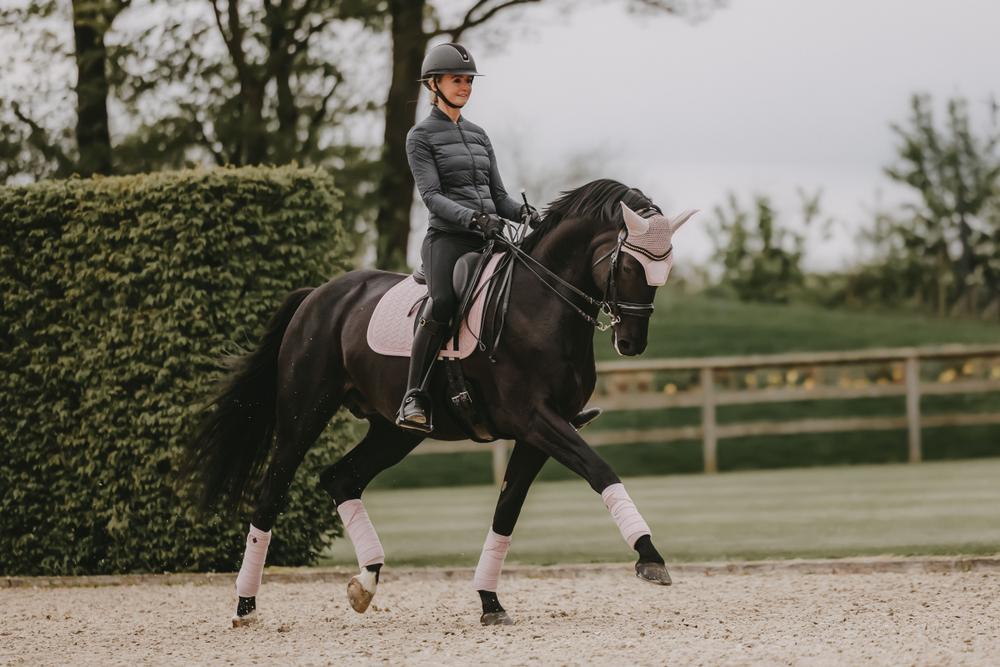 Wellington Oornetje - Velvet Pearls - Roze - Voor Paard 4/7