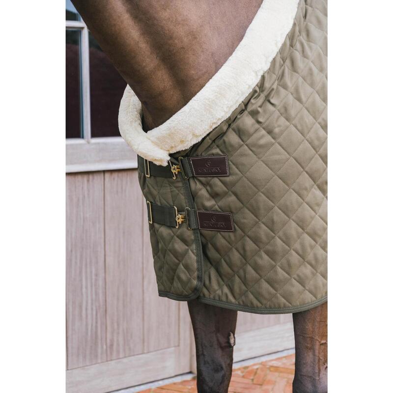 Couverture de présentation - 600D - 125 cm / 5'9 - Laine vegan - Kaki