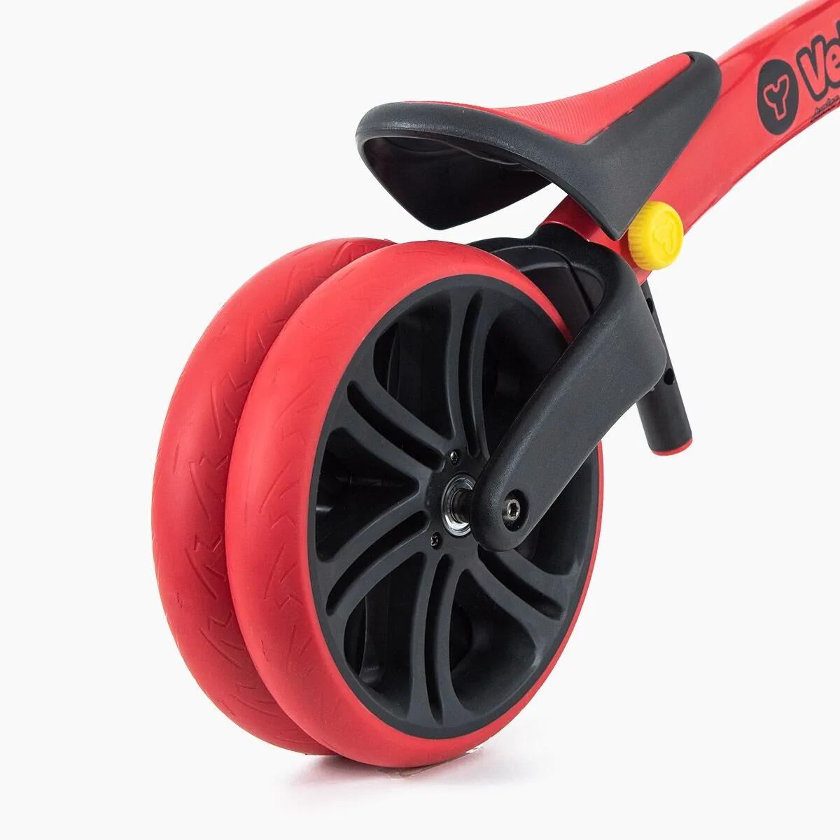 Bicicletta equilibrio, bambino/bambina, Yvelo Junior, rossa 3/4