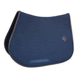 Tapis de selle PONY - Navy - Cuir - Saut d'obstacles