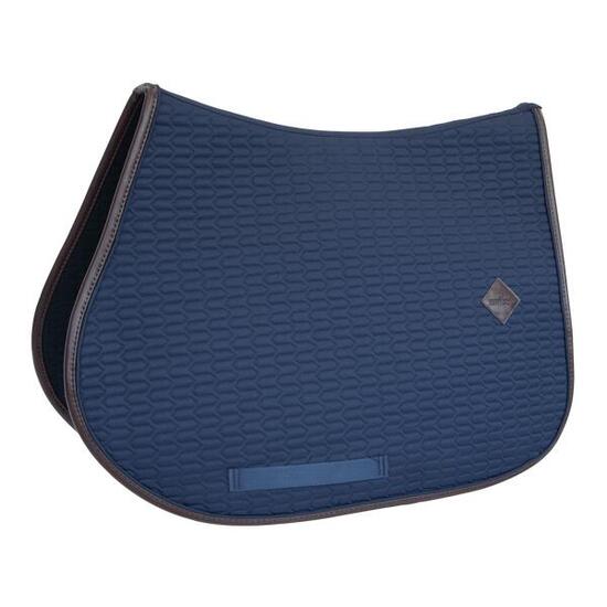 Tapis de selle PONY - Navy - Cuir - Saut d'obstacles