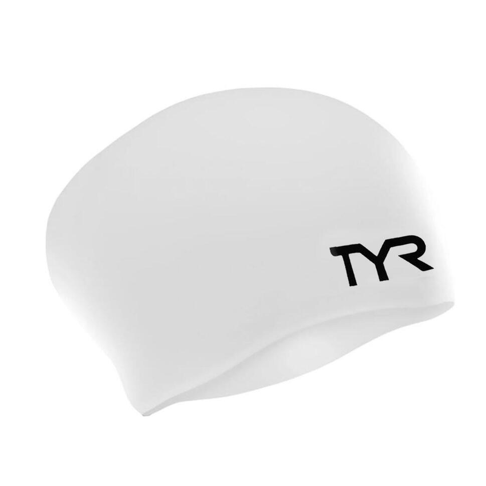 Czepek pływacki na długie włosy unisex tyr wrinkle-free long hair swim cap