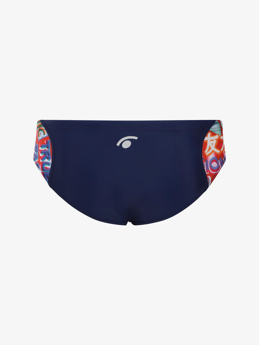 maillot de baño sintético rojo para hombre 4/4