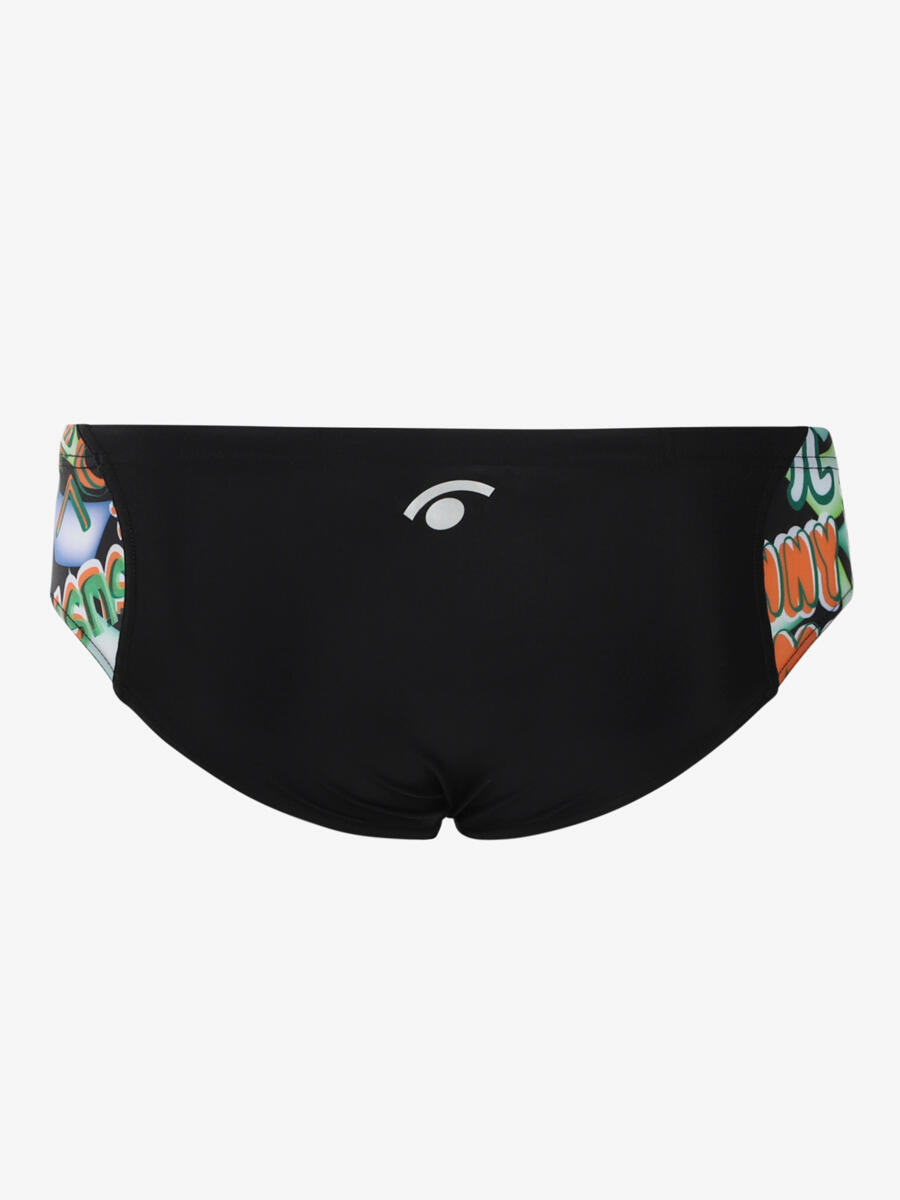 Maillot de baño sintético negro para hombre 4/4