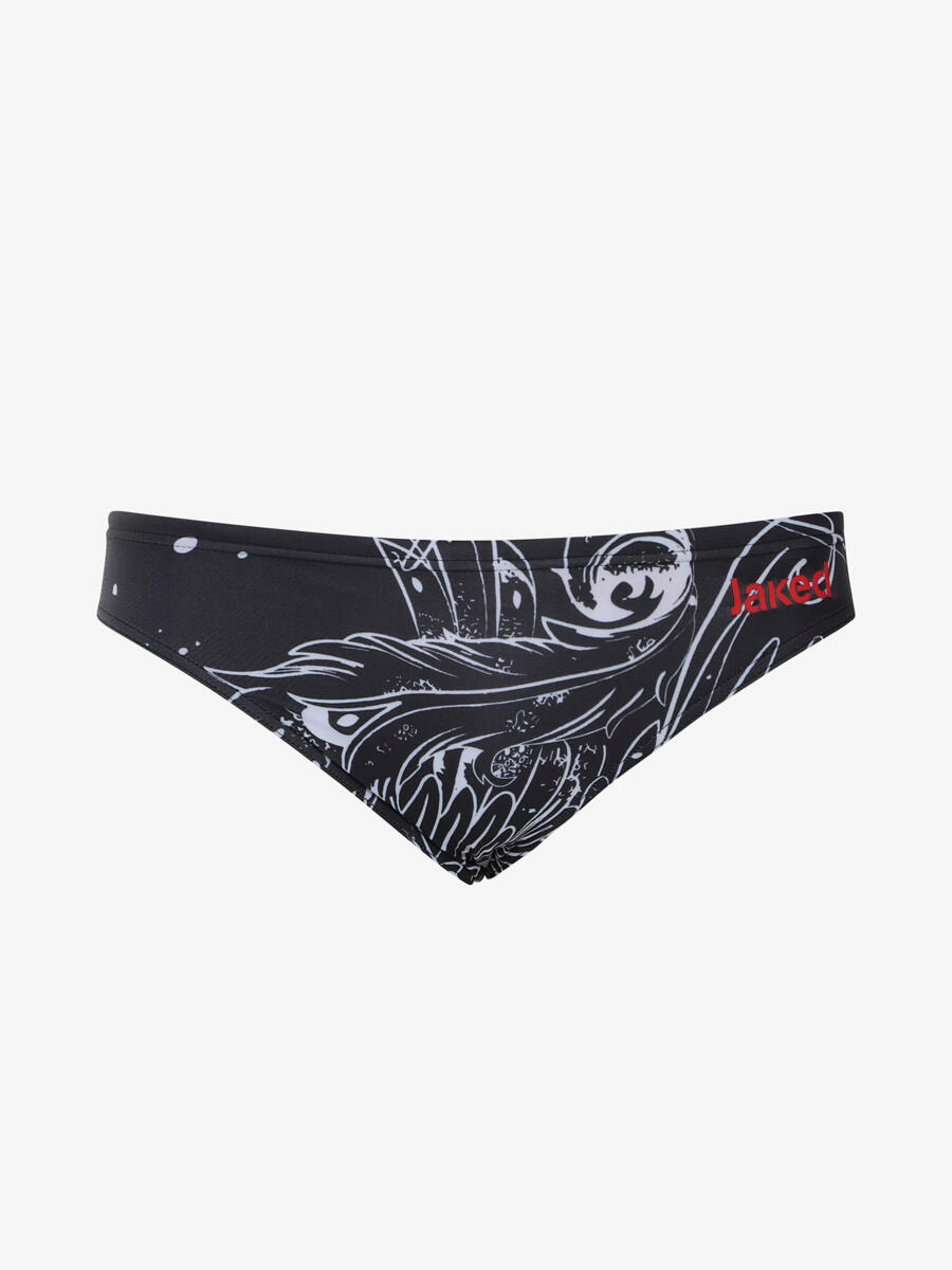 Traje de baño sintético negro para hombre 1/4