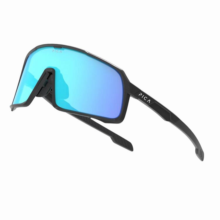 Óculos esportivos pica olor com lentes fotocromáticas azuis