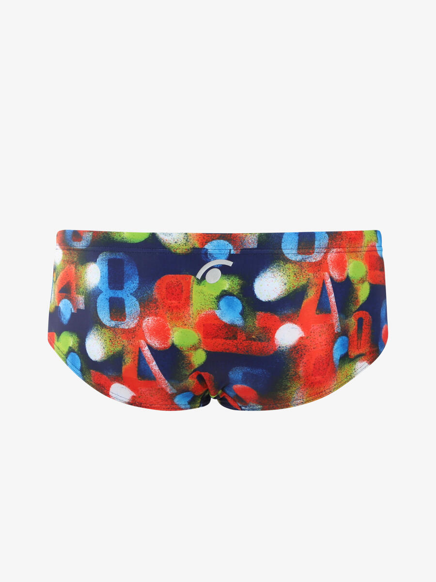Traje de baño sintético azul para hombre 4/4